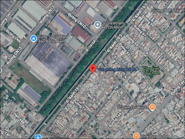 Địa chỉ Trung Tâm Đào Tạo Lái Xe trên Google Maps