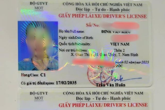 Thời hạn sử dụng của giấy phép lái xe hạng C1 là 10 năm