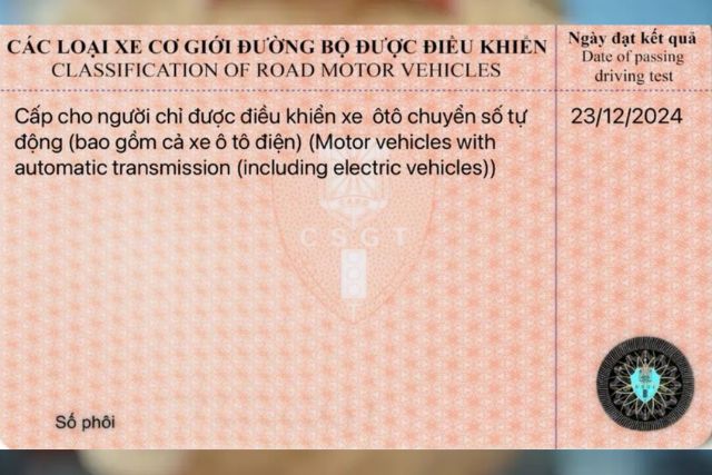 GPLX mới có nhiều đặc điểm khác so với các mẫu GPLX hạng B1 và B2 trước kia